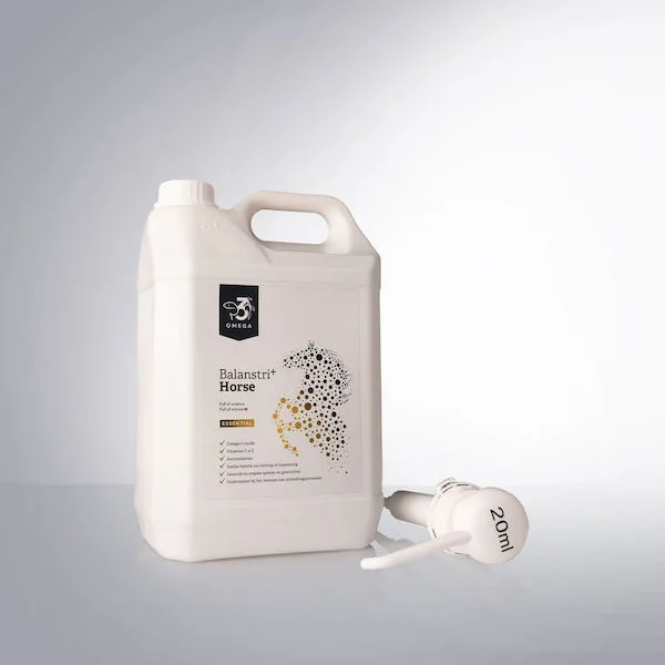 Balanstri Horse essential omega-3 vis olie voor paarden Effektri Equi 5 liter met pomp
